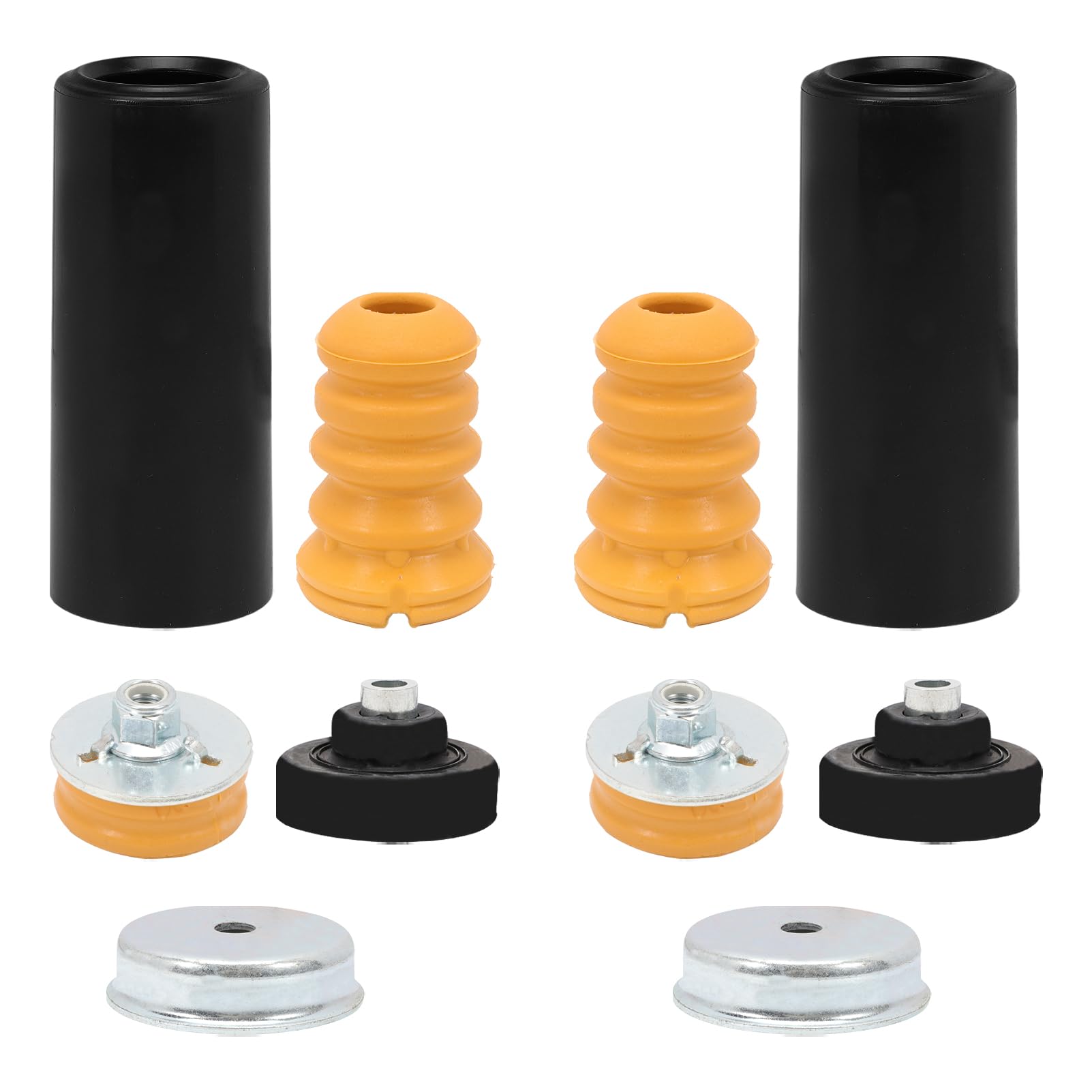 Anlseiod Domlager Reparatursatz für 1er E81 E87 E88 E82 3er E90 E91 E92 E93 Stoßdämpfer Hinten Staubschutzsatz Anschlagpuffer Federung Hinterachse Anschlagpuffer Stoßdämpfer 31331094616(Link Recht) von Anlseiod