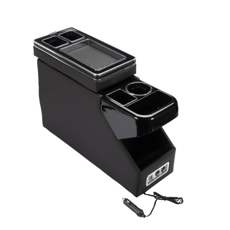 Anlseiod Mittelkonsole mit Ablagen Staufach für Bus T5 T6 ab 2003 2015 Aufbewahrungskiste Mit USB und Zigarettenanzünder von Anlseiod