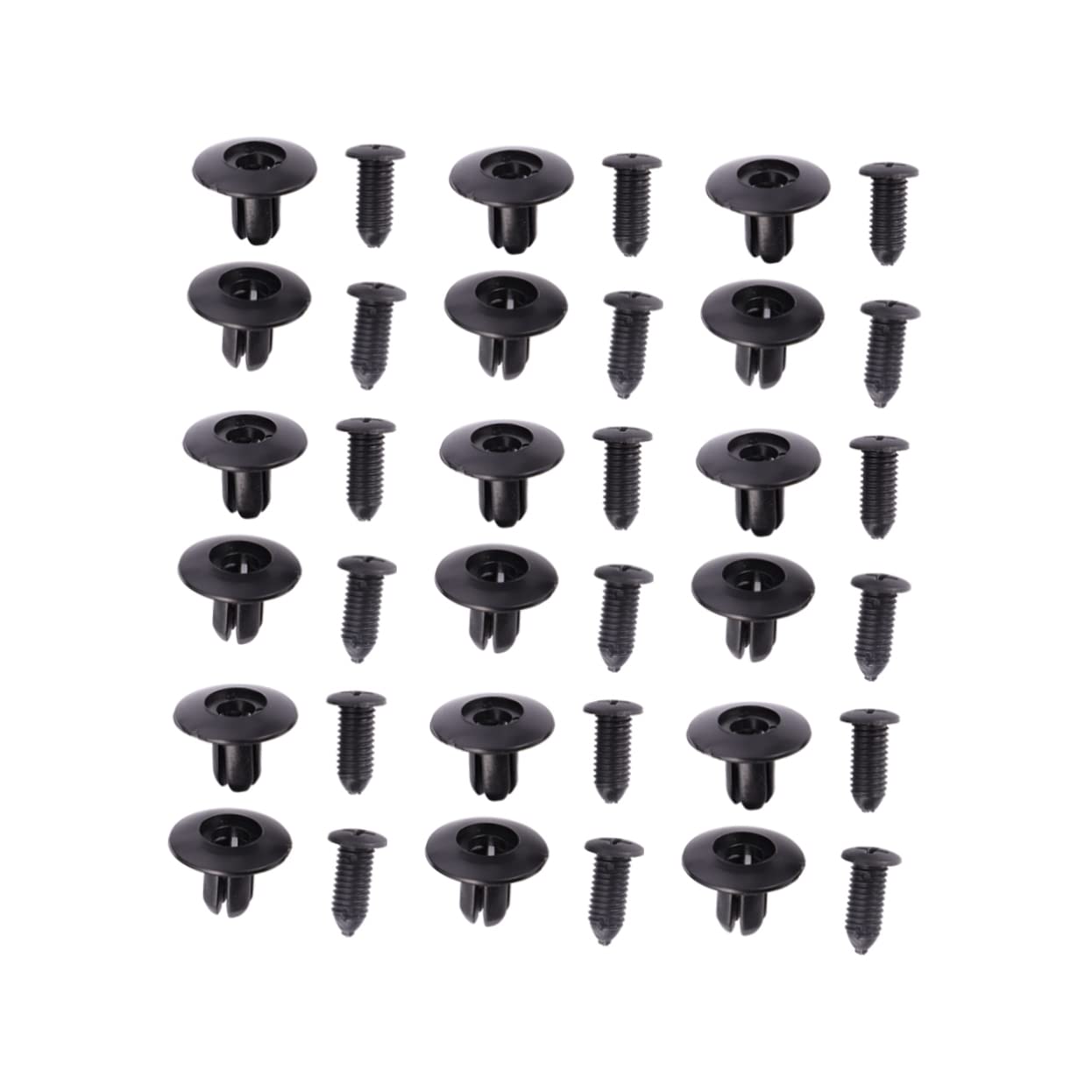 Anneome Auto-Stoßstangen-Clip-Set 100-teilig Kunststoffschrauben für die Autoreparatur universelle Nietenbefestigungen Auto-Stoßstangen-Fixator professionelles Nieten-Set Anneome Auto-Stoßstangen-Clip-Set 100-teilig Kunststoffschrauben für die Autoreparatur universelle Nietenbefestigungen Auto-Stoßstangen-Fixator professionelles Nieten-Set von Anneome
