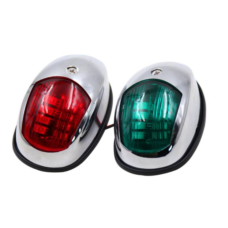 Anneome 2stücke Led Boot Navigationslichter Port Starboard Lichter Für Ponton Yacht Und Angelboote Wasserdichtes Design Für Hohe Sichtbarkeit Bei Nacht von Anneome