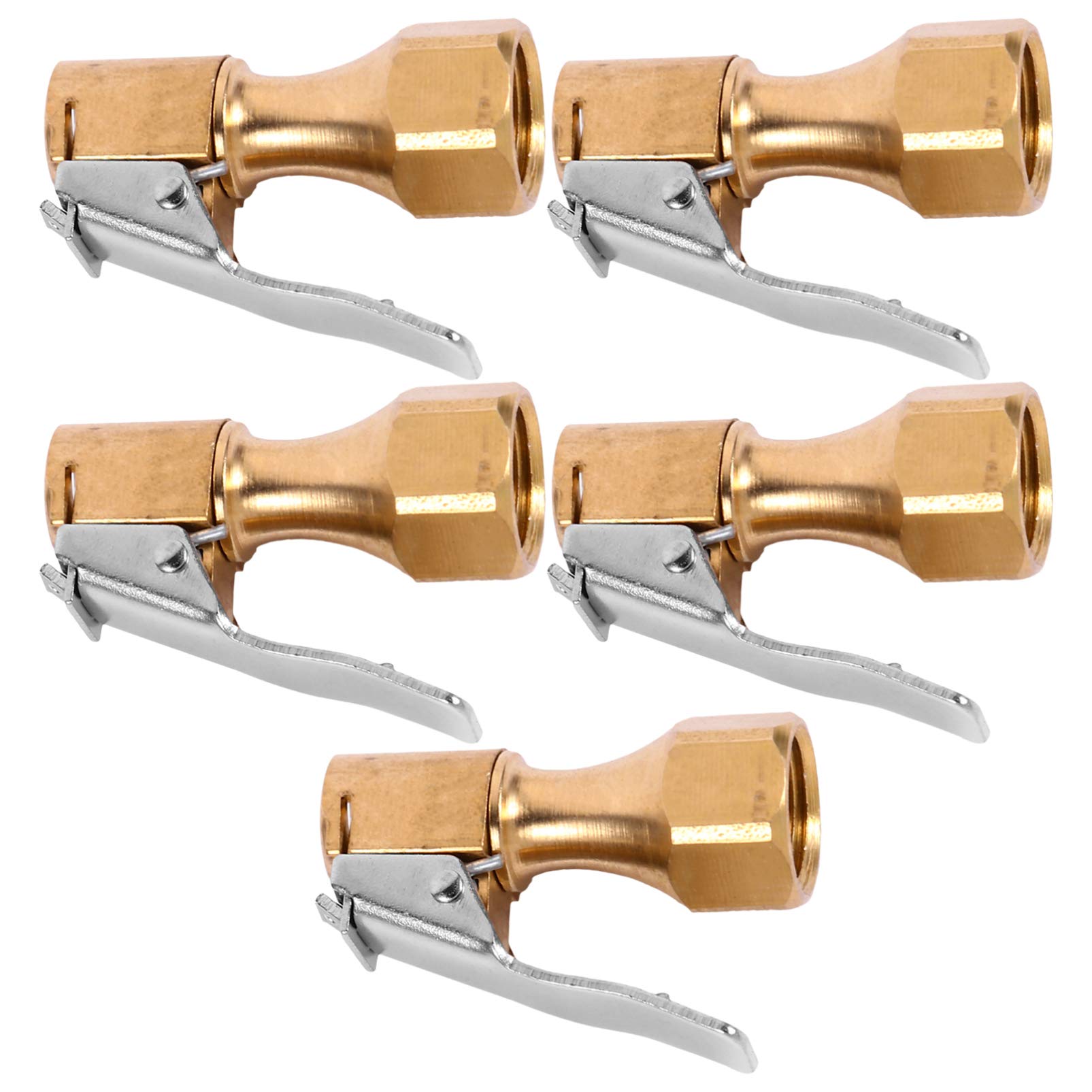 Anneome 5Stücke Offener Luftfutter mit Clip Robuste Kupferkonstruktion für Reifenfüller Kompatibel mit Inflator Kompressoren und Raddruckmessgeräten bis Psi für Schnelles Anneome 5Stücke Offener Luftfutter mit Clip Robuste Kupferkonstruktion für Reifenfüller Kompatibel mit Inflator Kompressoren und Raddruckmessgeräten bis Psi für Schnelles von Anneome