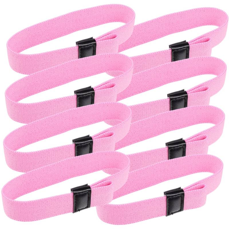 Anneome 8Er-Box Bento-Box-Gurt bento Boxen zubehör Bento-Box-Gummiband hochelastische Bento-Bänder Camping-Bento- Lunch-Box Bänder für Bento-Etui Bento-elastische Bänder Universal Rosa von Anneome