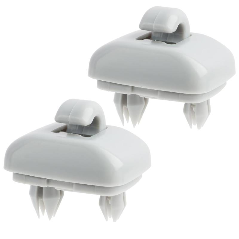 Annlpoy 2 Stück Auto Sonnenblende Clip Haken, Auto Sonnenblende Halterung, Halter Kompatibel mit Audi A1 A3 A4L A5 A6L A7 Q3 Q5 TT, Innere Sonnenblende Clip Haken, Ersatzhalterung, Grau von Annlpoy