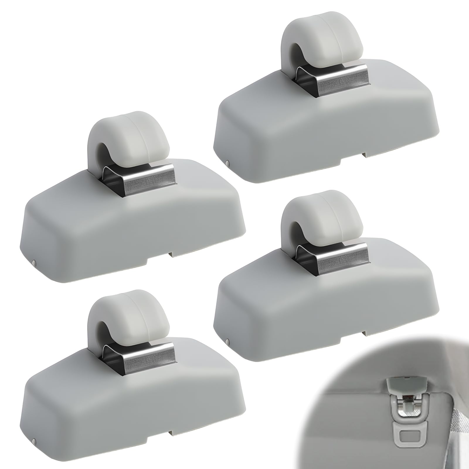 4 Stück Sonnenblenden Halterung Clip Kompatibel mit VW, Passend für VW Caddy, Golf Mk4, Touran, Passat, T5, Polo, Sharan, Auto Sonnenblende, Auto Sonnenblenden Clip, Zubehör für Sonnenblenden 4 Stück Sonnenblenden Halterung Clip Kompatibel mit VW, Passend für VW Caddy, Golf Mk4, Touran, Passat, T5, Polo, Sharan, Auto Sonnenblende, Auto Sonnenblenden Clip, Zubehör für Sonnenblenden von Anrbb