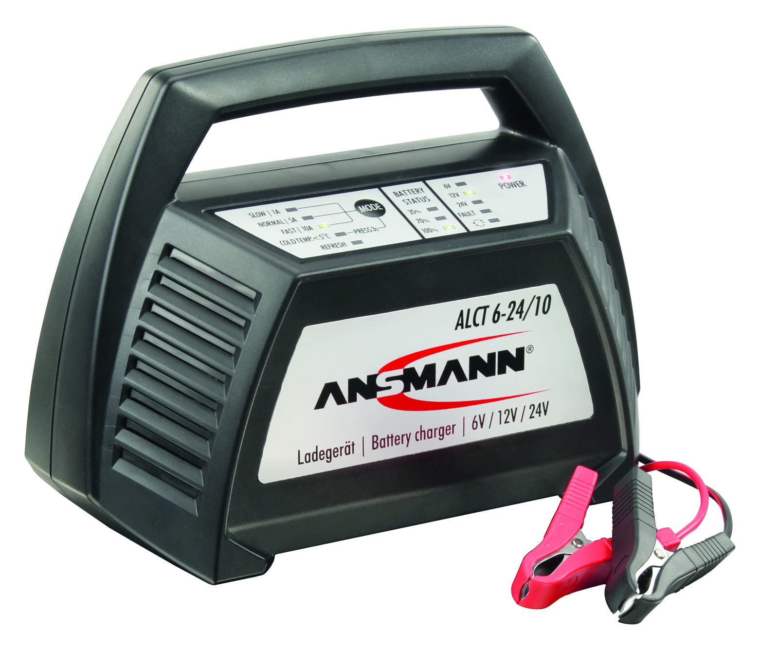 Ansmann ALCT-6-24/10 Batterie Multi-Ladegerät 6V/12V/24V 10A von Ansmann