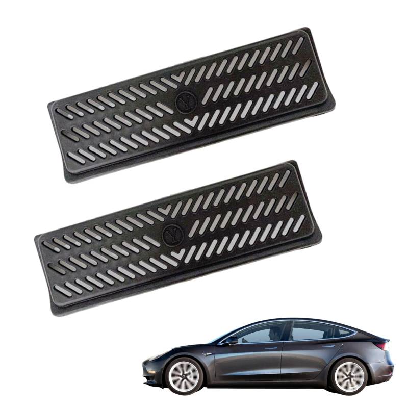 Ansodo 2Pcs Rücksitz-Lüftungsabdeckung Gitter Schutz, für Modell y/3, Blockierung zu verhindern, (Size:ModelY) von Ansodo