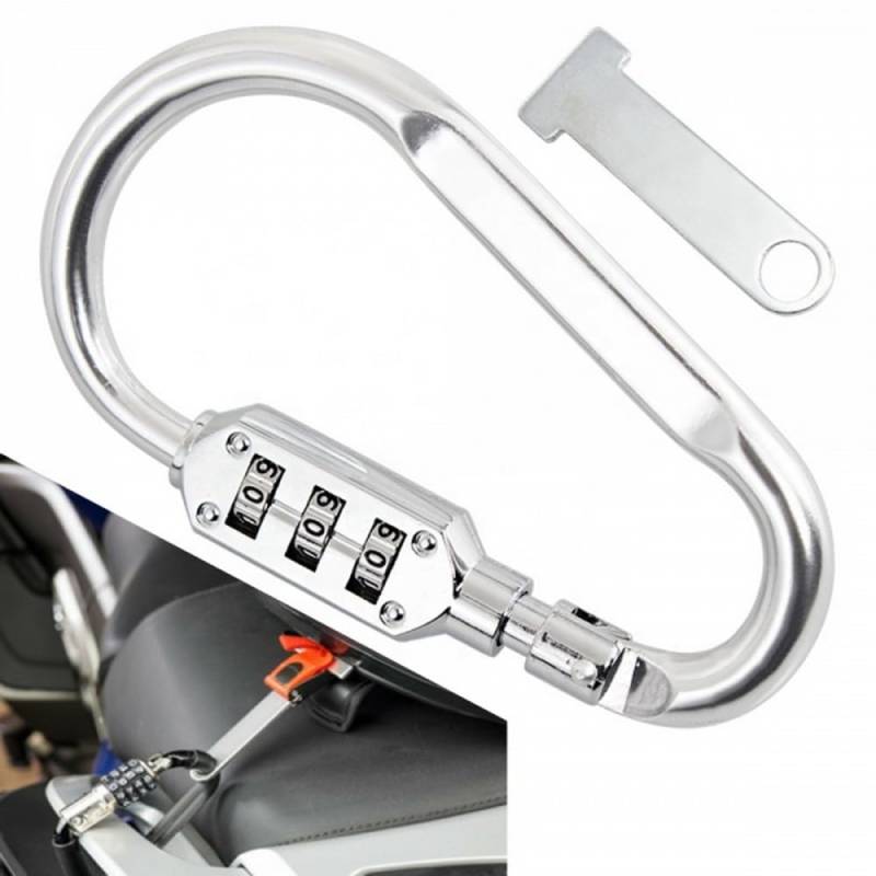 Sicherheitsschloss Helmschloss fur Motorrad Chrome von Antip-Tools