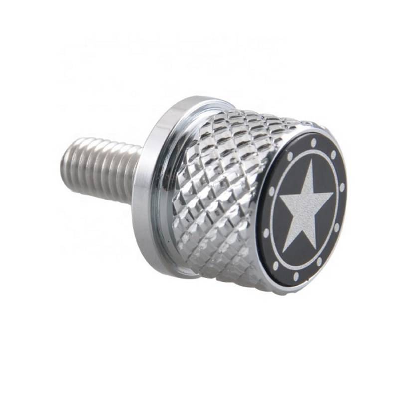 Sitzbank Schraube für Indian Scout Universal 8 mm Chrome Pentagram Muster von Antip-Tools