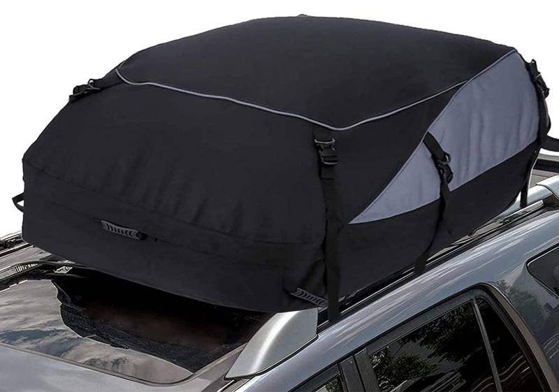Antrect Auto Dachbox 585L Faltbare Dachkoffer Dachgepäckträger Tasche 600D Wasserdicht Dachtasche Aufbewahrungsbox für Reisen und Gepäcktransport, Autos, Vans, SUVs von Antrect