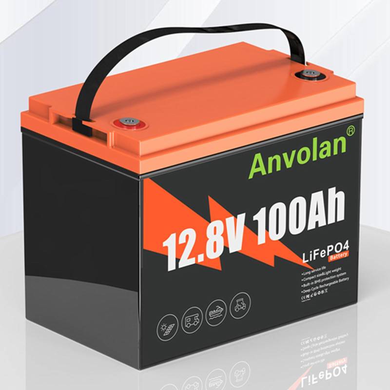 Lithium LiFePO4 Batterie 12V 100Ah,100A BMS,Low Temperature Schutz,Max.15000 Zyklen Deep Cycle Lithium Akku,1280Wh LiFePO4 Autobatterie für ersetzen Blei-Säure Batterien,Boote,Wohnmobil Solaranlage von Anvolan