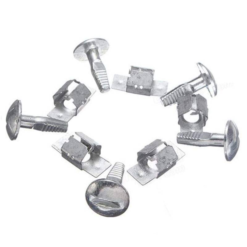 Anwangda 20 Set Befestigungsschrauben für Motorabdeckung, Unterboden-Metall-Clips, kompatibel mit Peu-geot Citr-oen 206 207 406 407 806 807 (grau, 5 Stück) von Anwangda