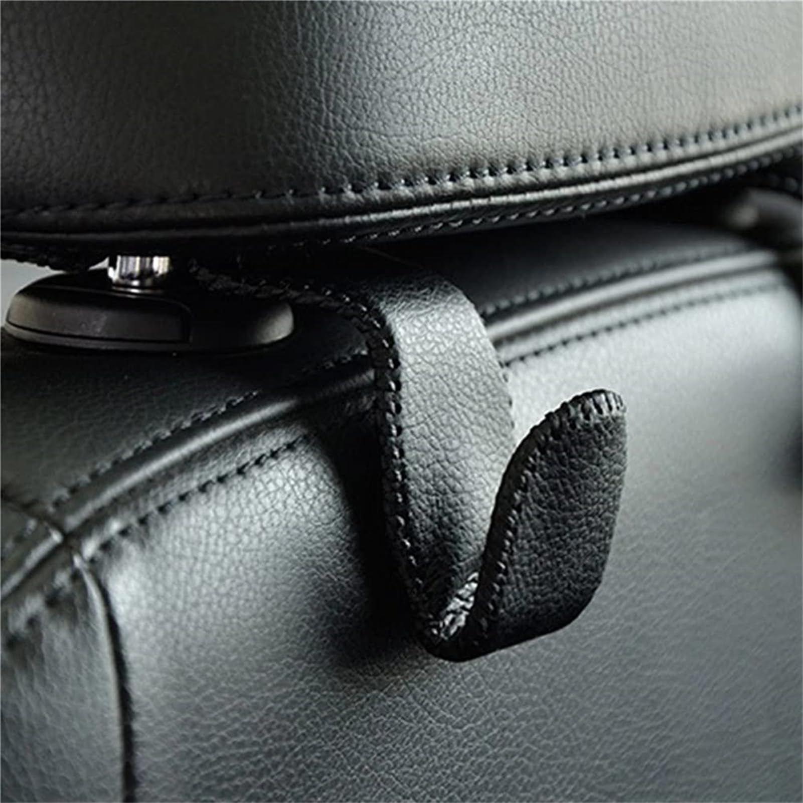 Auto Kopfstütze Haken, Echtes Leder Haken für Autositz Rückenhaken Kopfstütze Kleiderbügel Universal Organizer Halter Haken für Geldbörse Handtasche Auto SUV Rücksitz Kopfstütze-11.5cmx4cmx4cm Auto Kopfstütze Haken, Echtes Leder Haken für Autositz Rückenhaken Kopfstütze Kleiderbügel Universal Organizer Halter Haken für Geldbörse Handtasche Auto SUV Rücksitz Kopfstütze-11.5cmx4cmx4cm von Anyhot