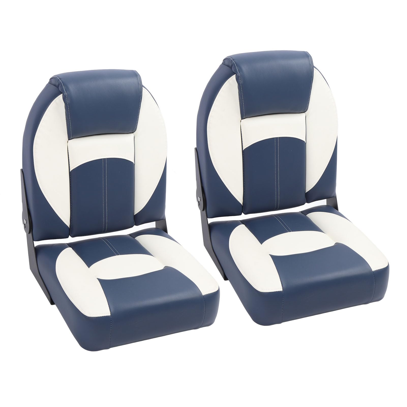 2pcs Yacht Kapitän Sitz, Schaum mit Hoher Dichte, Scharnier mit Aluminiumlegierung, Wasser -PVC -Leder, Einfache Installation für Yacht, Boot, Pontonkapitänssitz 2pcs Yacht Kapitän Sitz, Schaum mit Hoher Dichte, Scharnier mit Aluminiumlegierung, Wasser -PVC -Leder, Einfache Installation für Yacht, Boot, Pontonkapitänssitz von Aoaoy
