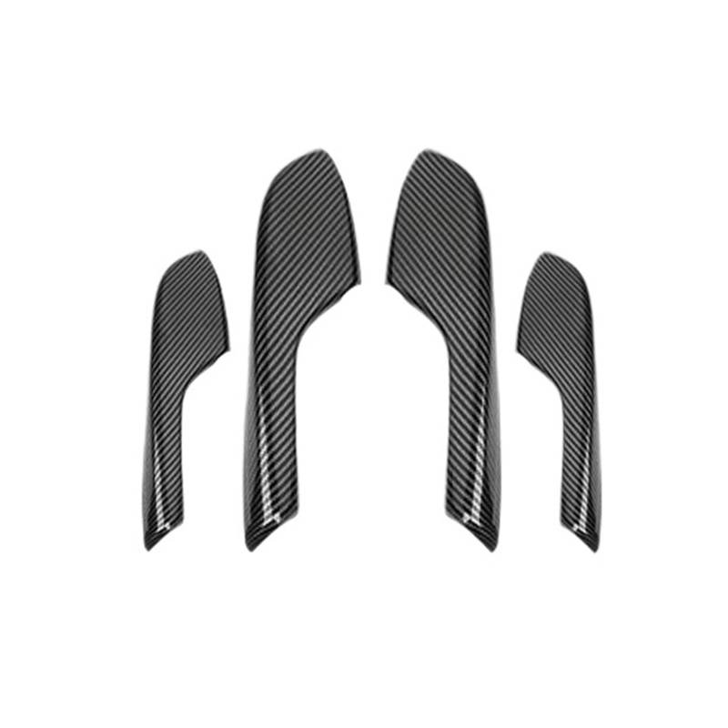 Auto Innenraum Zubehör 4 Stück ABS Carbon Faser Muster Tür Armlehne Panel Tür Schüssel Dekoration Rahmen Aufkleber Auto Zubehör Für Civic 10th Gen Auto Interieur Panel Trim von Aokvoh