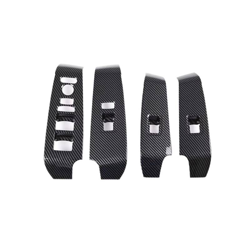 Auto Innenraum Zubehör Auto Fenster Schalter Panel Borte Carbon Faser Dekorative Innen Auto Modellierung Zubehör LHD RHD Für Civic 11th Gen 2022 Auto Interieur Panel Trim(LHD Carbon Fiber) von Aokvoh