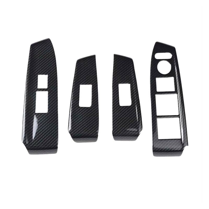 Auto Innenraum Zubehör Auto Innen Carbon Faser Fensterheber Schalter Dekoration Abdeckung Trim Aufkleber Auto Styling Für Accord 8th 2008 2009 2010 2011 2012 LHD Auto Interieur Panel Trim(Carbon Fiber von Aokvoh