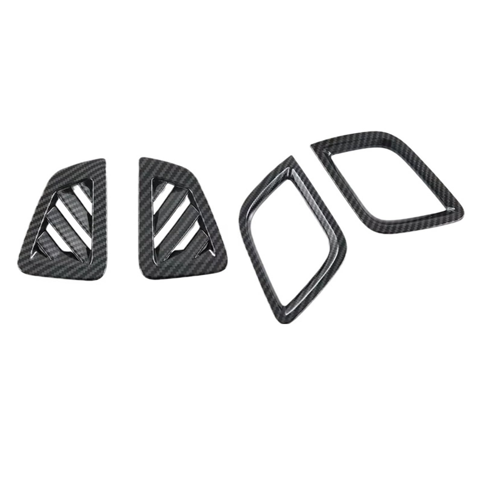 Auto Innenraum Zubehör Autozubehör Kohlefaser-Stil Air Vent Outlet-Abdeckung Armaturenbrett-Trim Lünette Rahmen Zierleiste Für Isuzu Für D-Max RG 2019 2020 2021 2022 Auto Interieur Panel Trim(C) von Aokvoh