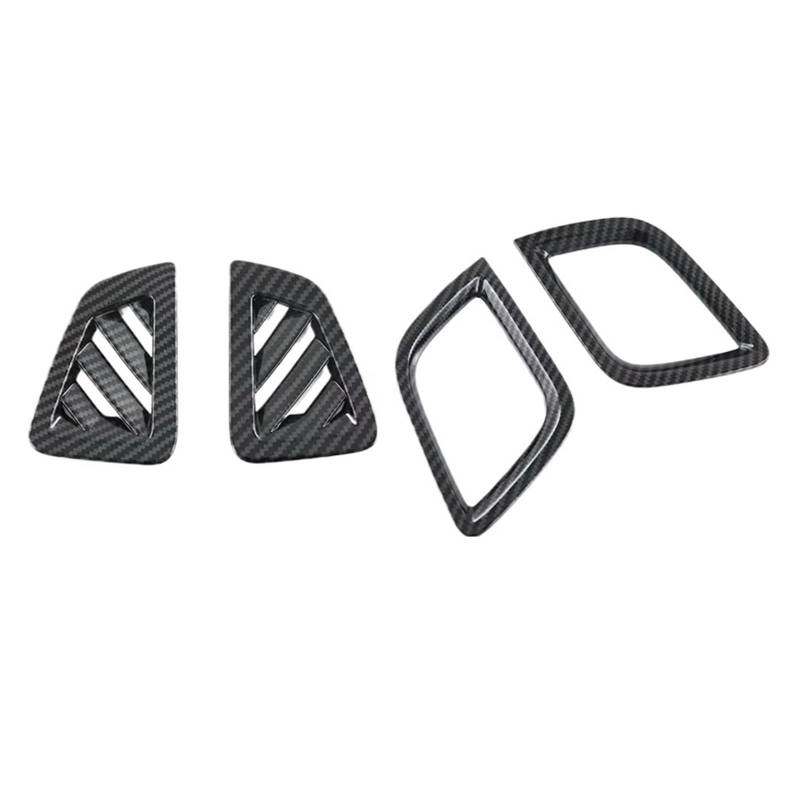 Auto Innenraum Zubehör Autozubehör Kohlefaser-Stil Air Vent Outlet-Abdeckung Armaturenbrett-Trim Lünette Rahmen Zierleiste Für Isuzu Für D-Max RG 2019 2020 2021 2022 Auto Interieur Panel Trim(C) von Aokvoh