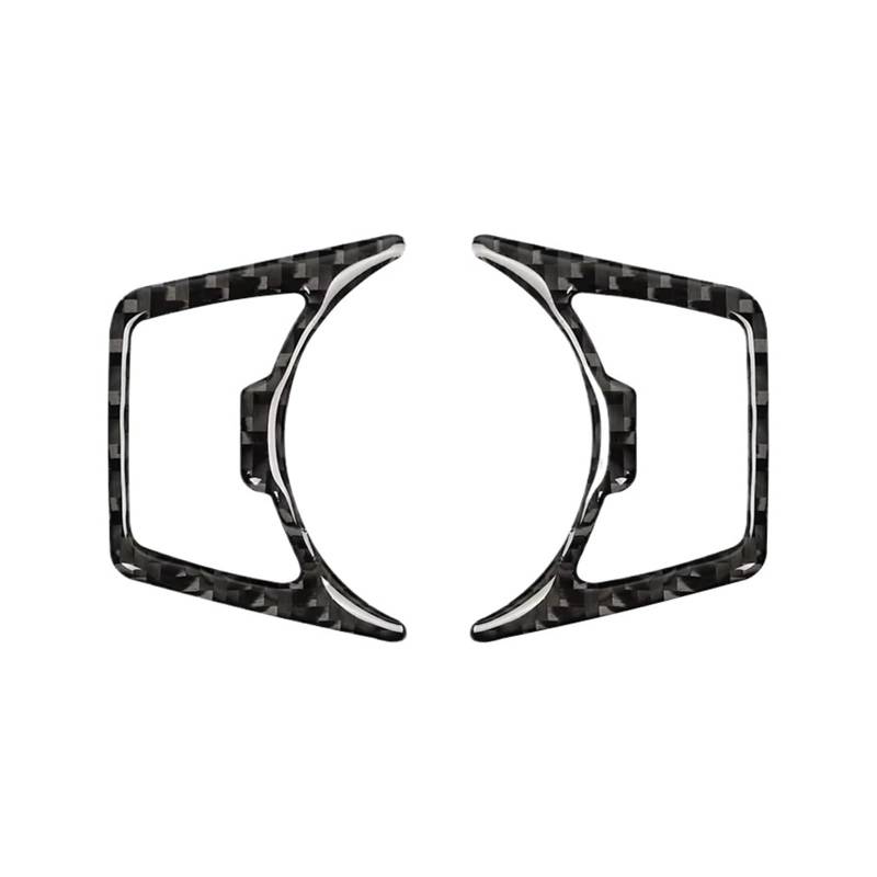 Auto Innenraum Zubehör Carbon Fiber Auto Scheinwerfer Schalter Abdeckung Trim Aufkleber Dekoration Rahmen Auto Innen Zubehör Für Ford Für Mustang GT 2015 2016-2020 2021 Auto Interieur Panel Trim(Black von Aokvoh