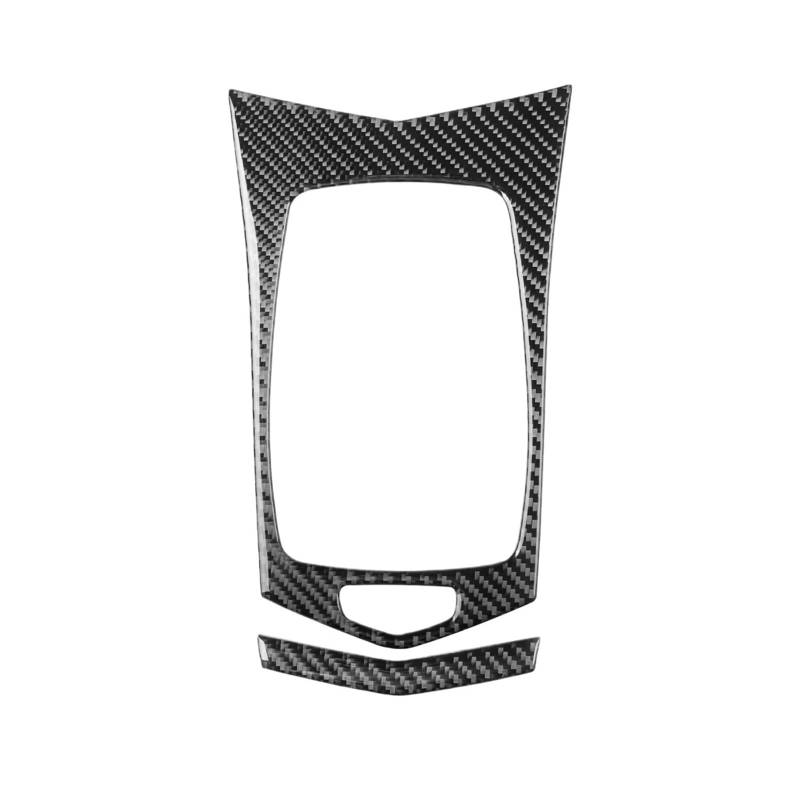 Auto Innenraum Zubehör Für Cadillac ATS 2013 2014 2015-2017 2018 2019 Schaltknauf Panel Surround Real Carbon Fiber Aufkleber Abdeckung Trim Limousine Auto Innen Zubehör Auto Interieur Panel Trim von Aokvoh