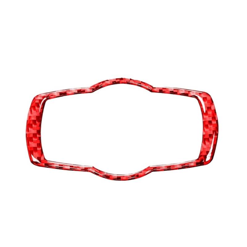 Auto Innenraum Zubehör Für E90 E92 E93 3 Serie 320i 325i 2005 2006 2007-2011 2012 Auto Innen Carbon Faser Scheinwerfer Schalter Rahmen Abdeckung Trim Dekorative Aufkleber Auto Interieur Panel Trim(Red von Aokvoh