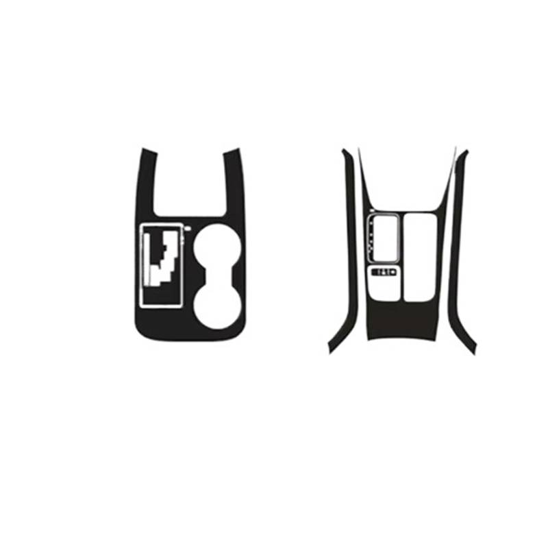 Auto Innenraum Zubehör Für Kia Für Sorento 2009 2010 2011 2012 2013 2014 Auto Getriebe Panel Aufkleber Carbon Faser Schwarz Auto Innen Aufkleber Getriebe Box Schutz Film Auto Interieur Panel Trim(Matt von Aokvoh