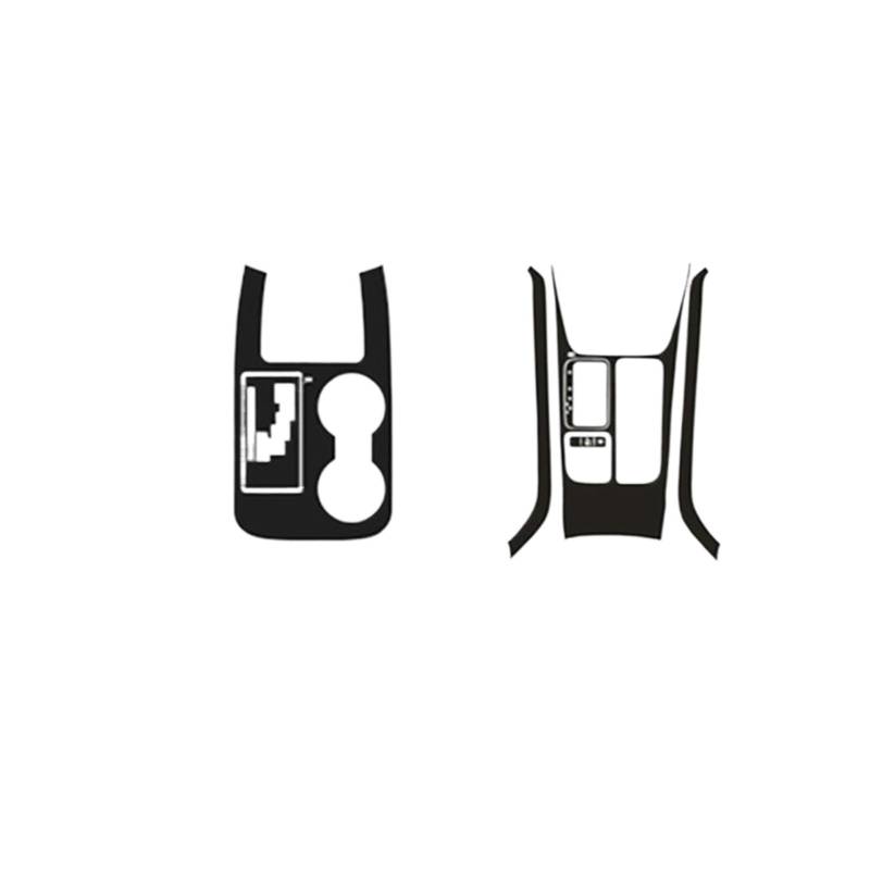 Auto Innenraum Zubehör Für Kia Für Sorento 2009 2010 2011 2012 2013 2014 Auto Getriebe Panel Aufkleber Carbon Faser Schwarz Auto Innen Aufkleber Getriebe Box Schutz Film Auto Interieur Panel Trim(Meta von Aokvoh