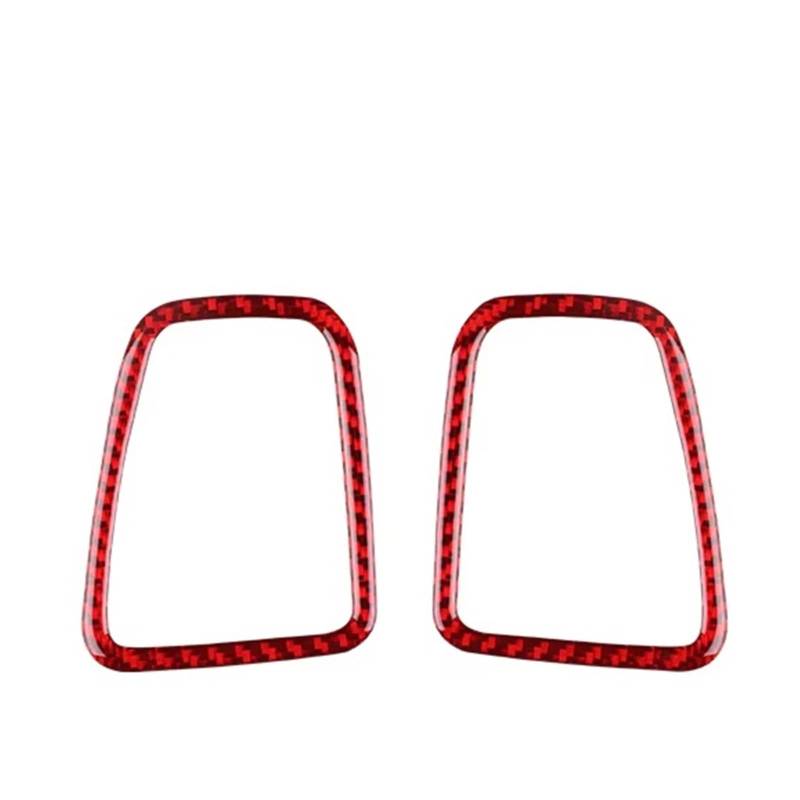 Auto Innenraum Zubehör Für Kia Für Sportage 2017 2018 2019 2020 2021 Echt Weichen Carbon Aufkleber LHD RHD Auto Air Outlet Seite Von Instrument Rahmen Trim Auto Interieur Panel Trim(Red Carbon) von Aokvoh
