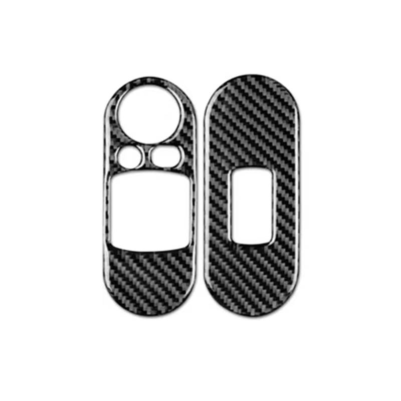 Auto Innenraum Zubehör Für Mini Für Cooper F56 JCW Carbon Faser Zubehör Auto Tür Fensterheber Schalter Bedienfeld Abdeckung Aufkleber Aufkleber Trim Auto Interieur Panel Trim von Aokvoh