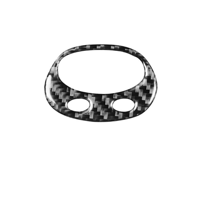 Auto Innenraum Zubehör Für Mini Für Cooper Für Hatch 1 R50 R53 2002 2003 2004 Carbon Fiber Overhead Display Digital Uhr Rahmen Abdeckung Trim Aufkleber Auto Zubehör Auto Interieur Panel Trim(Black Car von Aokvoh