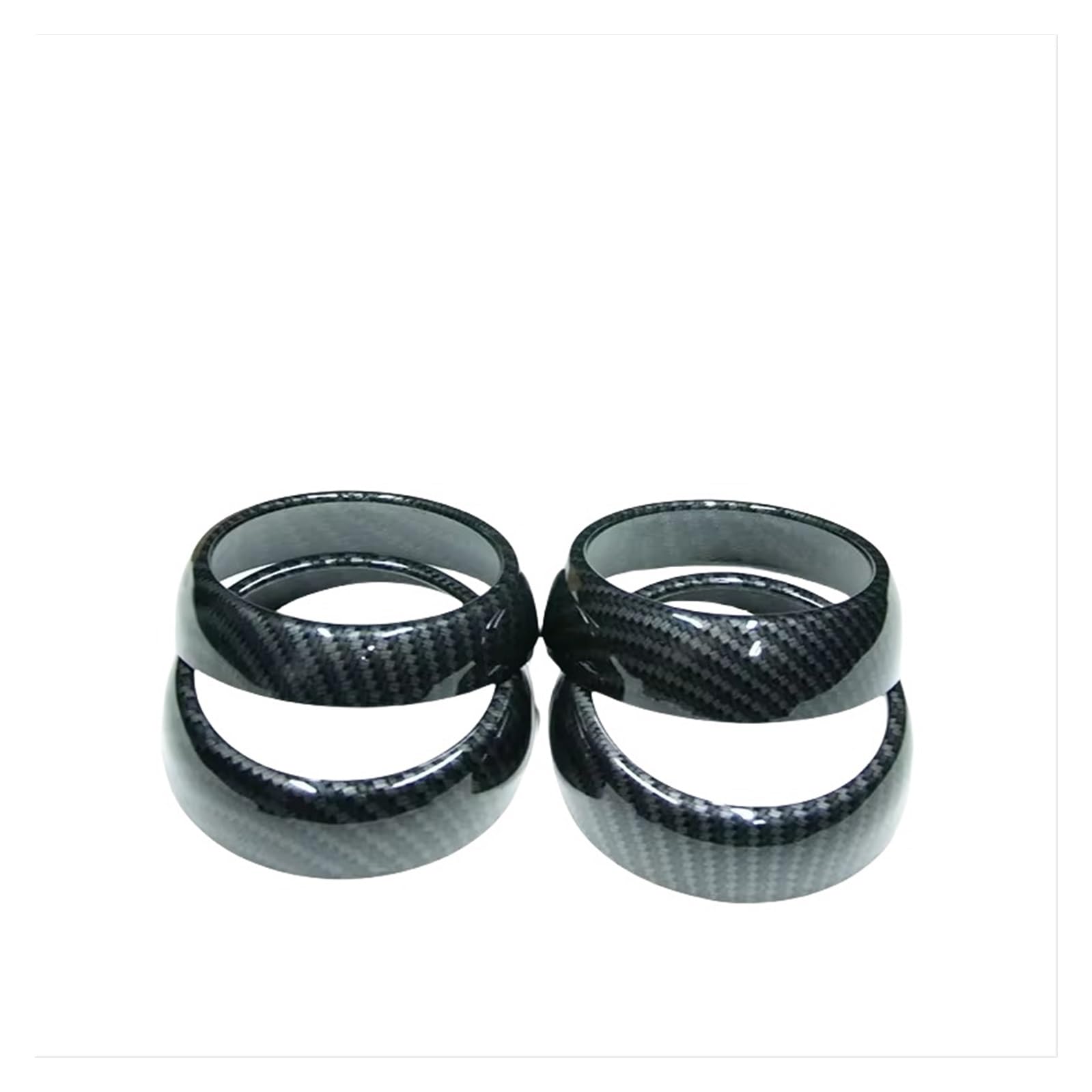 Auto Innenraum Zubehör Für Smart 453 Für Fortwo Für Forfour Dashboard Air Outlet Dekoration Abdeckung Schutzhülle Auto Aufkleber Innen Zubehör Auto Interieur Panel Trim(Carbon Style B) von Aokvoh