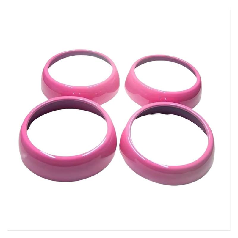 Auto Innenraum Zubehör Für Smart 453 Für Fortwo Für Forfour Dashboard Air Outlet Dekoration Abdeckung Schutzhülle Auto Aufkleber Innen Zubehör Auto Interieur Panel Trim(Pink) von Aokvoh