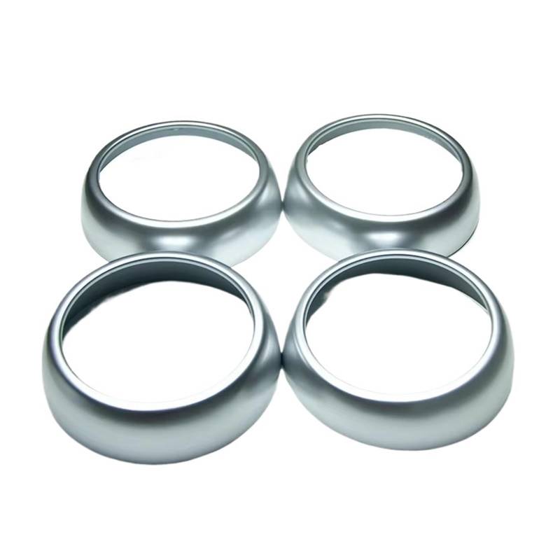 Auto Innenraum Zubehör Für Smart 453 Für Fortwo Für Forfour Dashboard Air Outlet Dekoration Abdeckung Schutzhülle Auto Aufkleber Innen Zubehör Auto Interieur Panel Trim(Silver) von Aokvoh