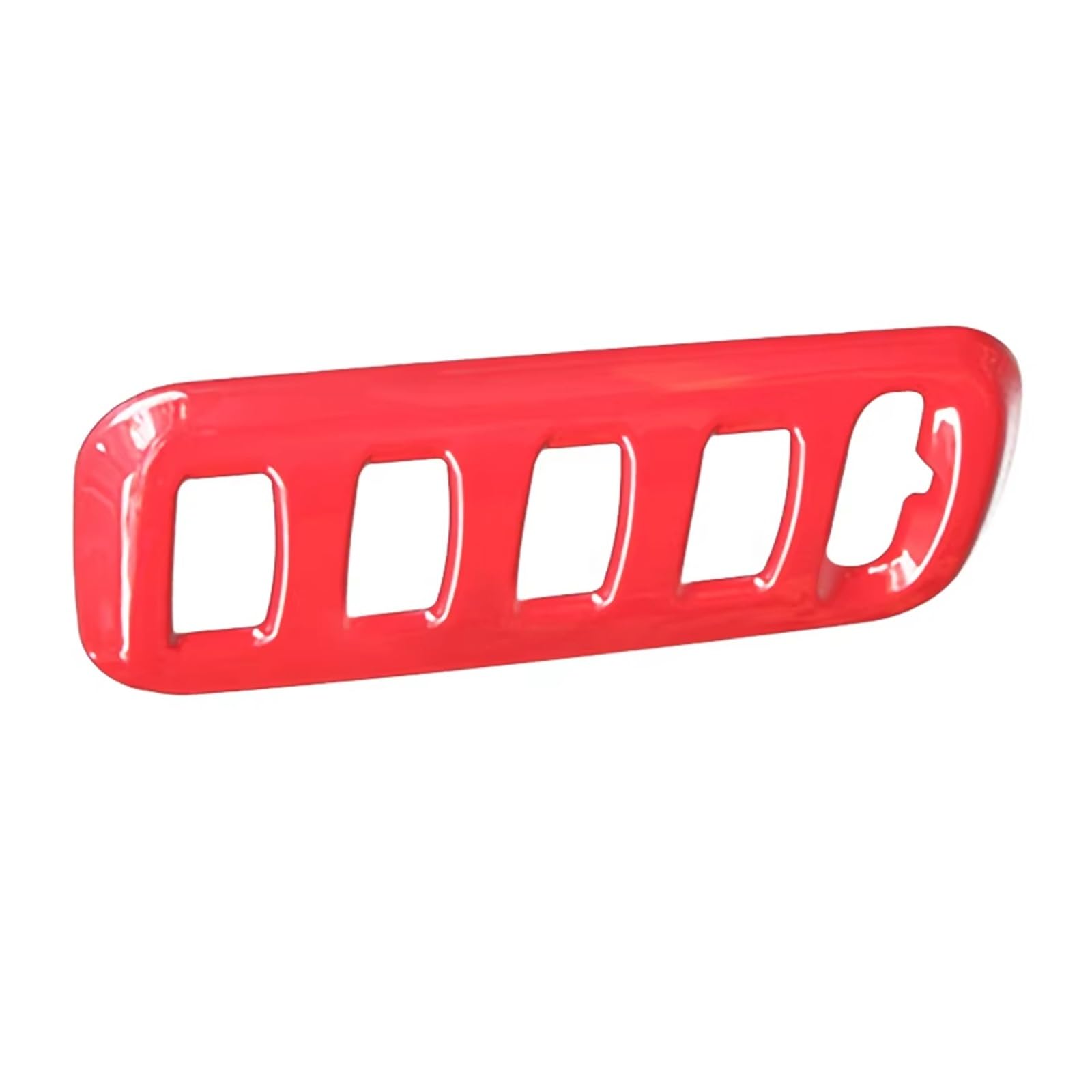 Auto Innenraum Zubehör Für Smart 453 Für Fortwo Für Forfour Scheinwerfer Einstellen Schalter Panel Dekoration Abdeckung Auto Aufkleber Innen Zubehör Auto Interieur Panel Trim(RED) von Aokvoh