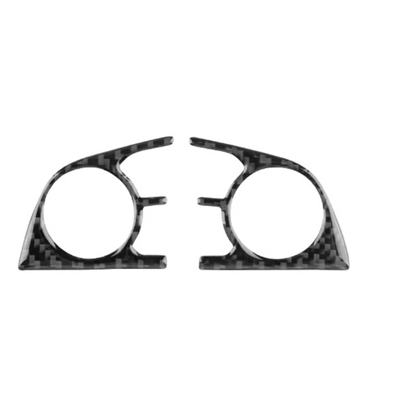 Auto Innenraum Zubehör Für Toyota Für Camry 2018 2019 2020 2021 2022 Für Avalon 2019 2020 2021 2022 Echte Weiche Carbon Faser Aufkleber LHD Auto Lenkrad Taste Trim Auto Interieur Panel Trim(Black Carb von Aokvoh