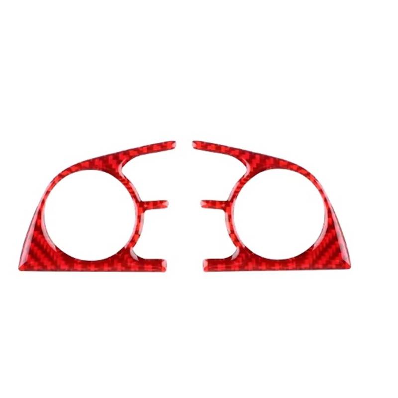 Auto Innenraum Zubehör Für Toyota Für Camry 2018 2019 2020 2021 2022 Für Avalon 2019 2020 2021 2022 Echte Weiche Carbon Faser Aufkleber LHD Auto Lenkrad Taste Trim Auto Interieur Panel Trim(Red Carbon von Aokvoh