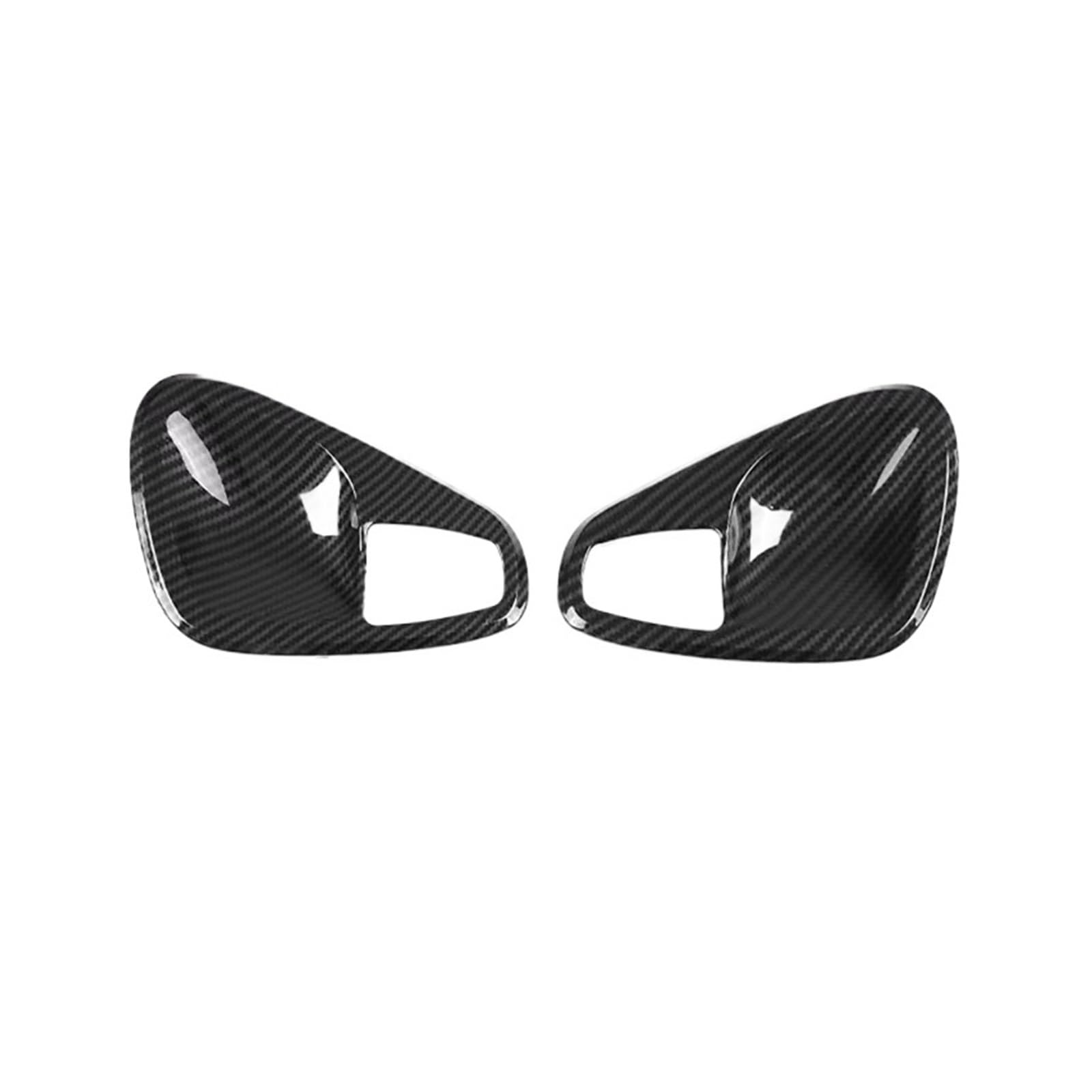 Auto Innenraum Zubehör Kohlefaser-Auto-Innen-/Außentürgriff-Mittelkonsolen-Trim-Abdeckung Für Benz Für Smart 451 2009 2010 2011 2012 2013 2014 2015 (2 Türen) Auto Interieur Panel Trim(Outer Door Handl von Aokvoh