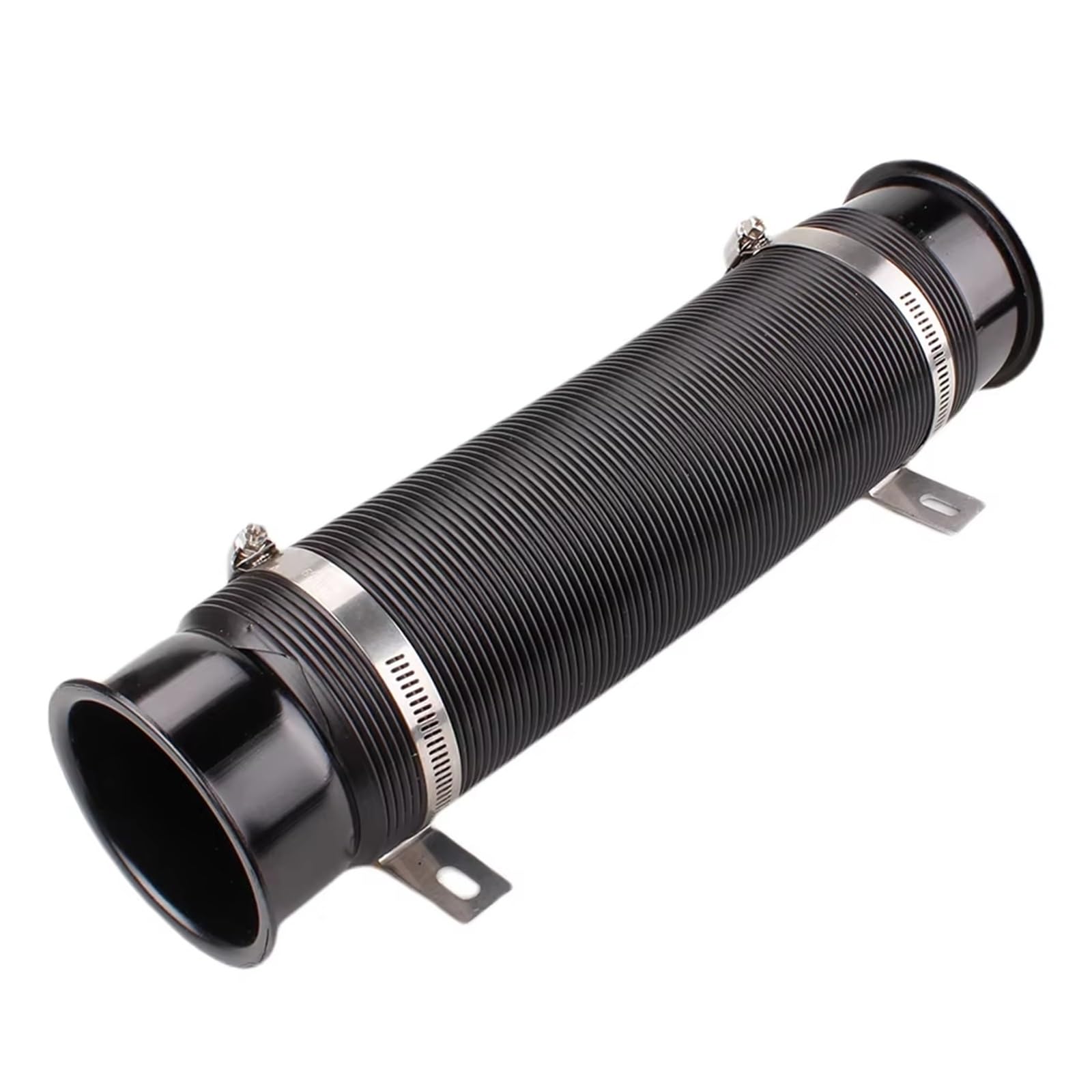 Luftansaugschlauch Auto-Kaltluft-Turbo-Einlassrohr Verstellbar Flexibler Kanalschlauch Kaltzufuhr-Kanalrohr 1 Stück 76 Mm Auto Ansaugschlauch(Black) von Aokvoh