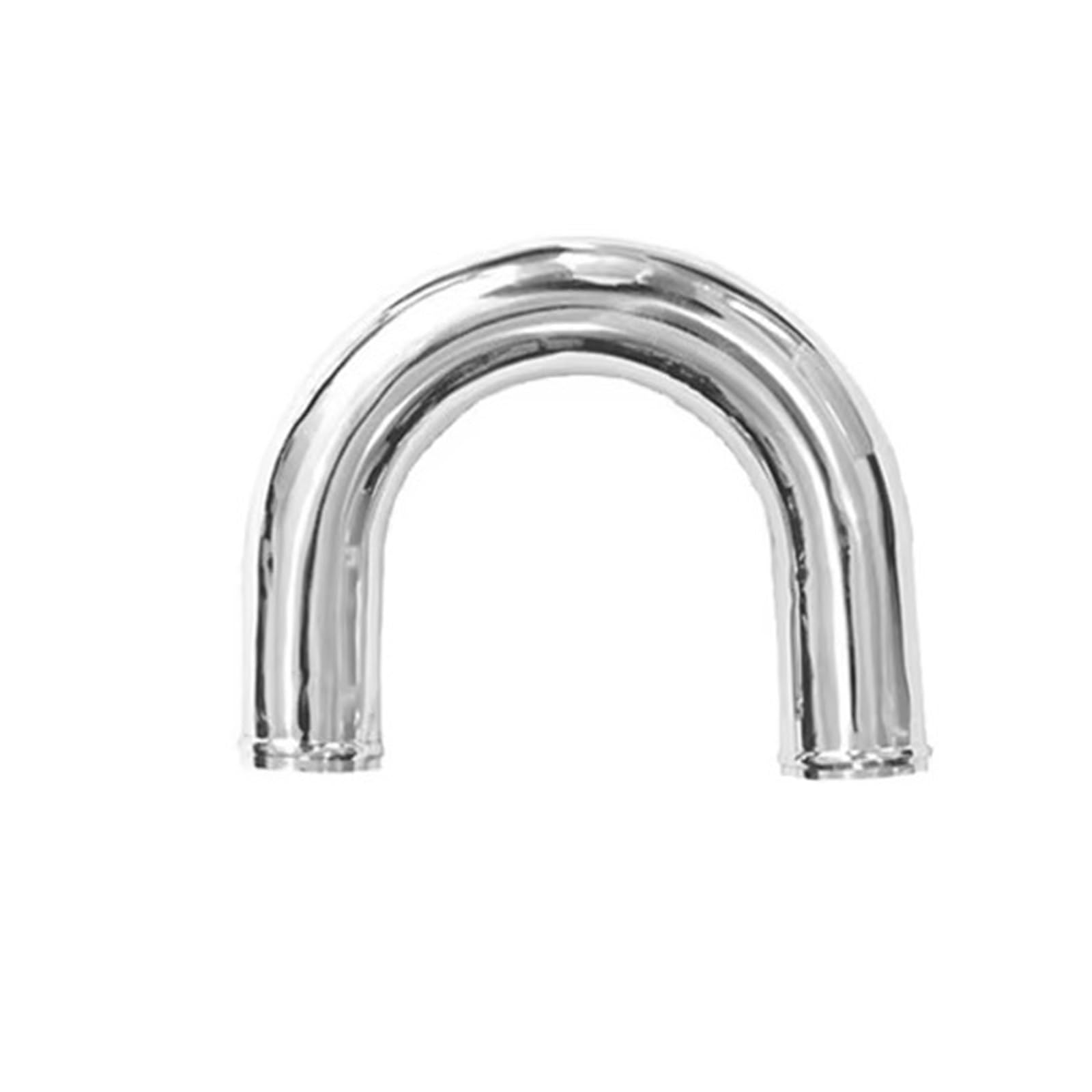 Luftansaugschlauch LS Typ Aluminiumrohr Universal 76mm 3,5 Zoll Kaltluftansaugrohr Für Rennwagen Turbo High Flow 0/45/90/180 Grad Auto Ansaugschlauch(76mm 180) von Aokvoh