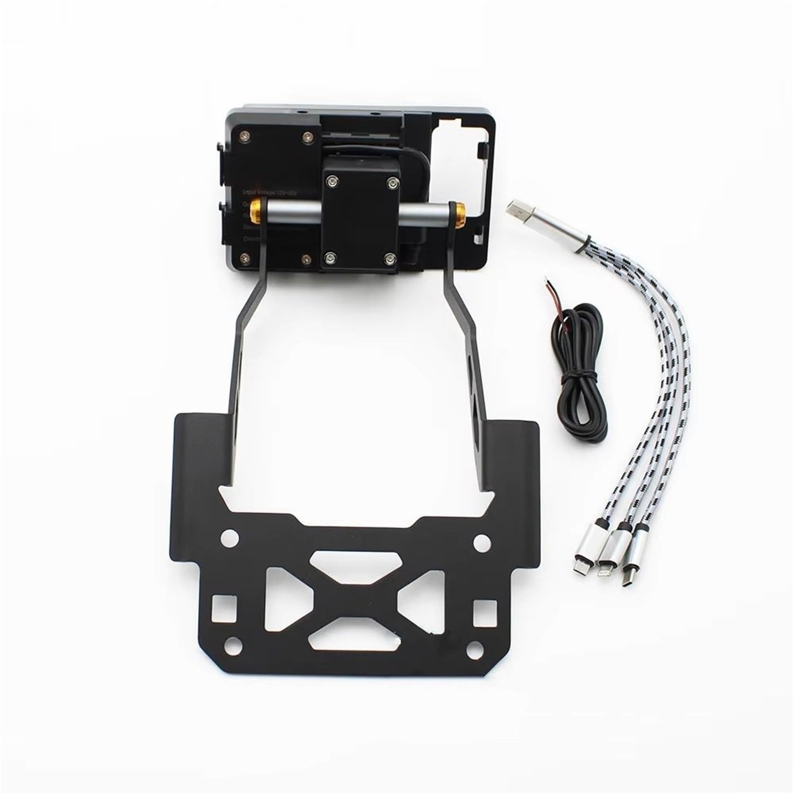 Motorrad Halterung GPS F850GS Motorrad Navigation Halterung Platte Telefon Ständer Halter GPS Halter Für F850GS ADV 2019 2020 2021 2022 2023 GPS Navigationshalterung(Wired 1Set) von Aokvoh