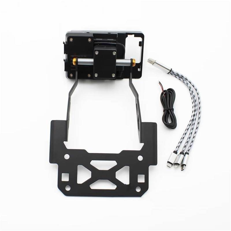 Motorrad Halterung GPS F850GS Motorrad Navigation Halterung Platte Telefon Ständer Halter GPS Halter Für F850GS ADV 2019 2020 2021 2022 2023 GPS Navigationshalterung(Wired 1Set) von Aokvoh