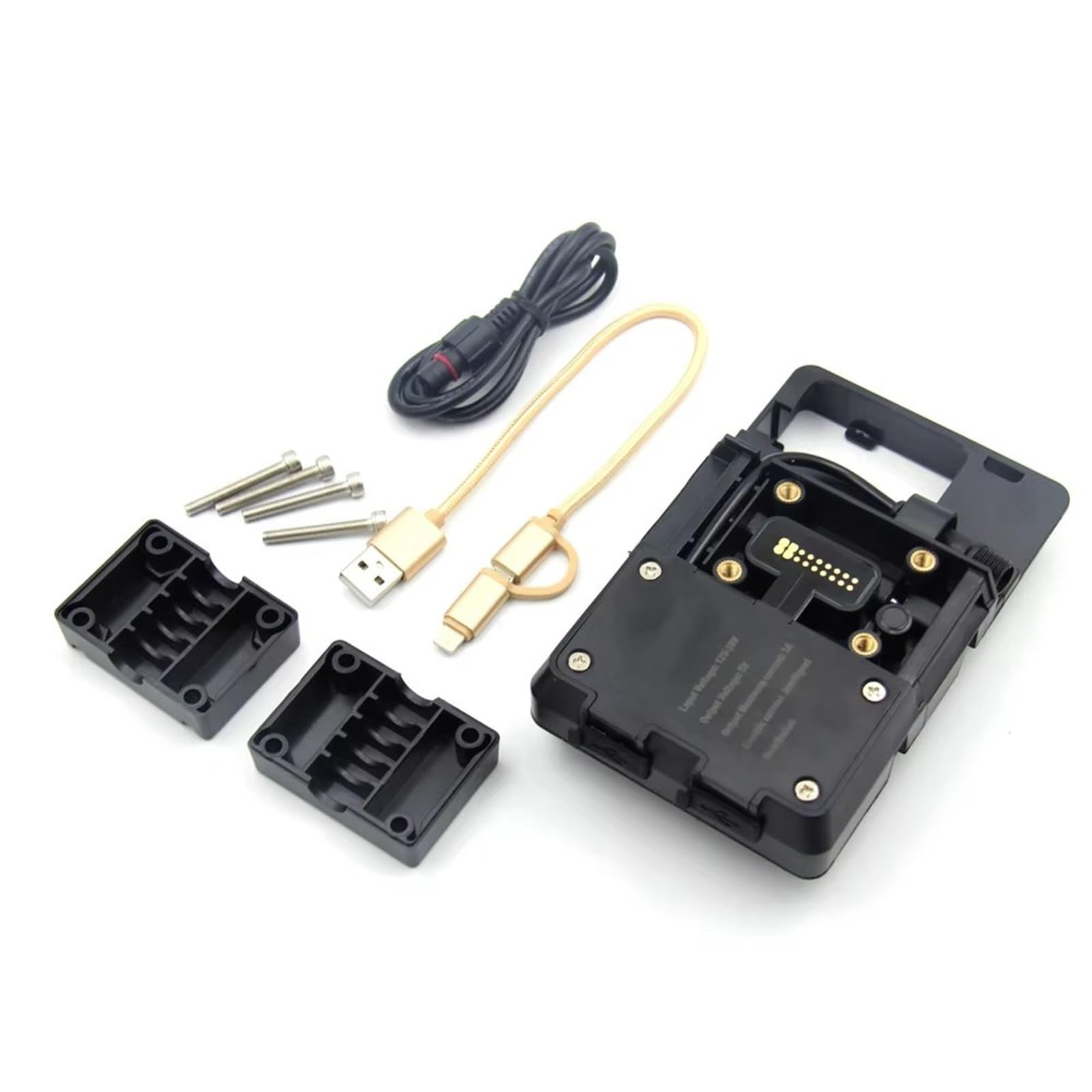 Motorrad Halterung GPS FÜR F900R F900XR F 900 R XR 12mm Navigation Halterung GPS Halterung Gerät Träger Für SMART Phone Adapt Halter USB Telefon Lade GPS Navigationshalterung(USB Phone Clip) von Aokvoh