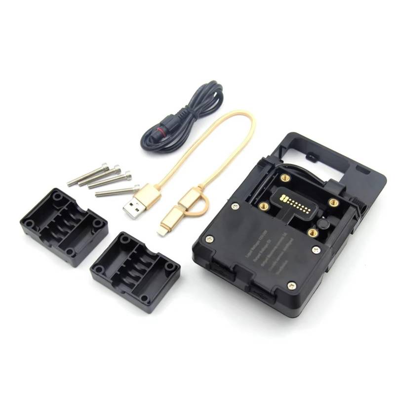 Motorrad Halterung GPS FÜR F900R F900XR F 900 R XR 12mm Navigation Halterung GPS Halterung Gerät Träger Für SMART Phone Adapt Halter USB Telefon Lade GPS Navigationshalterung(USB Phone Clip) von Aokvoh