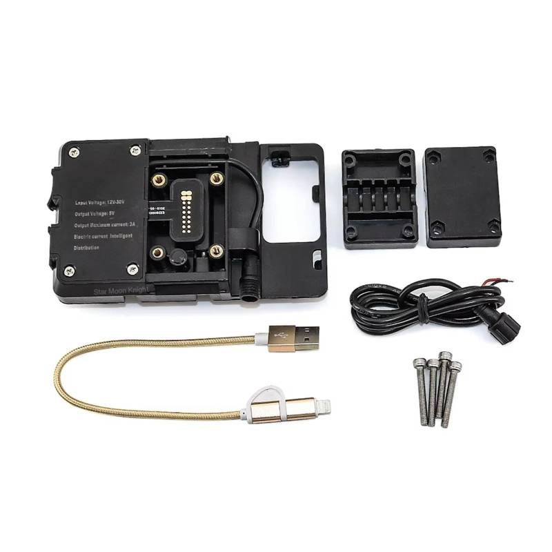 Motorrad Halterung GPS Für Für Ninja Z1000SX Z 1000 SX 2017 2018 2019 2020 Motorrad Frontscheibe GPS Telefon Ständer Navigation Halterung Supporter Halter GPS Navigationshalterung(A) von Aokvoh
