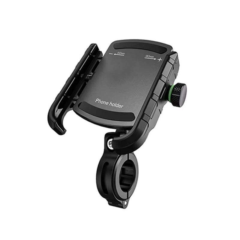 Motorrad Halterung GPS Für Handys Aluminium Legierung Fahrrad Smartphone Ständer 360 ° Rotation Fahrrad Motorrad Telefon Halter Radfahren Navigation Halterung GPS Navigationshalterung(Black) von Aokvoh