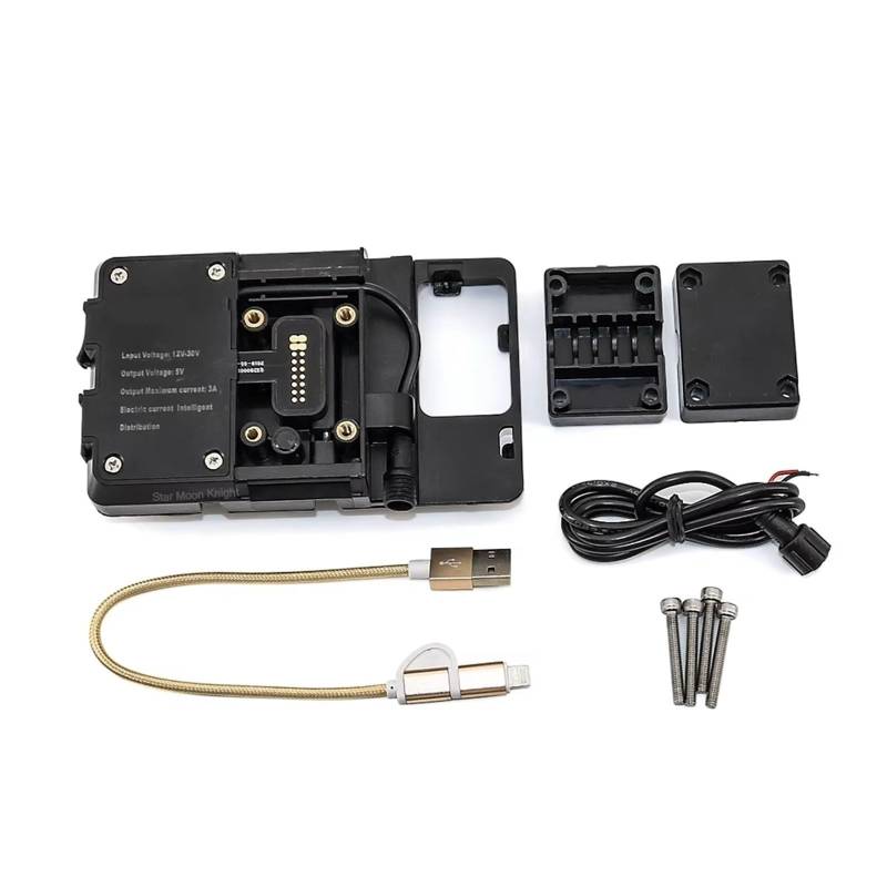Motorrad Halterung GPS Für VFR1200X Für Crosstourer VFR 1200X2016 2017 2018 2019 2020 Windschutzscheibe Ständer Halter Telefon Handy GPS Navigation Platte Halterung GPS Navigationshalterung(Phone hold von Aokvoh