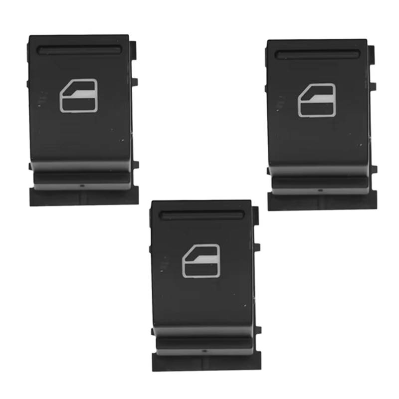 Schaltfläche Master Fensters 1K0941431Q 1K4959857B Für VW Für Jetta Für Golf Für Tiguan Für Passat B6 Für Caddy Für Touran Fenster Scheinwerfer Control Schalter Taste 06-13 Fensterheber Schalter(3Piec von Aokvoh