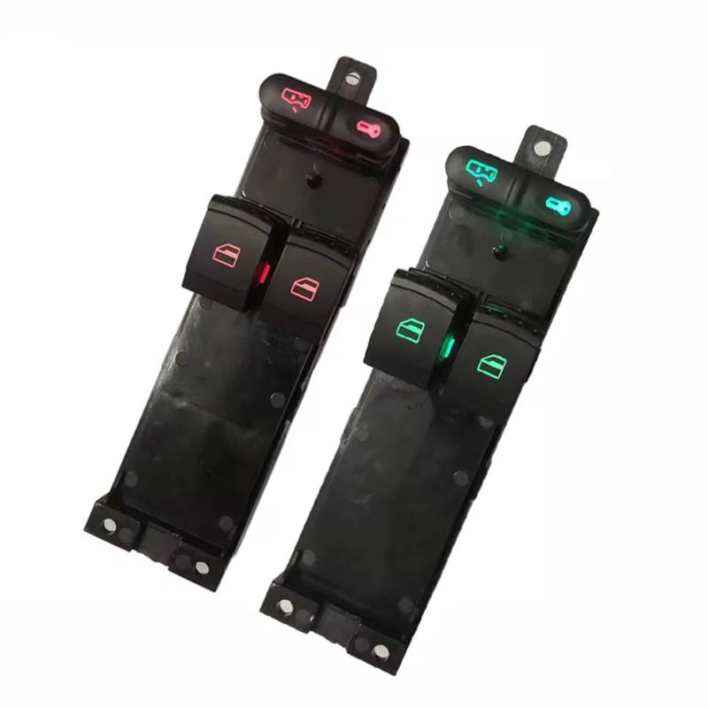 Schaltfläche Master Fensters Für Skoda Für Fabia 6Y2 6Y5 6Y3 1999-2008 Für Octavia 2 Tür Für VW Für Golf 1J3959857A Power Fenster Schalter Fensterheber Schalter(Red) von Aokvoh