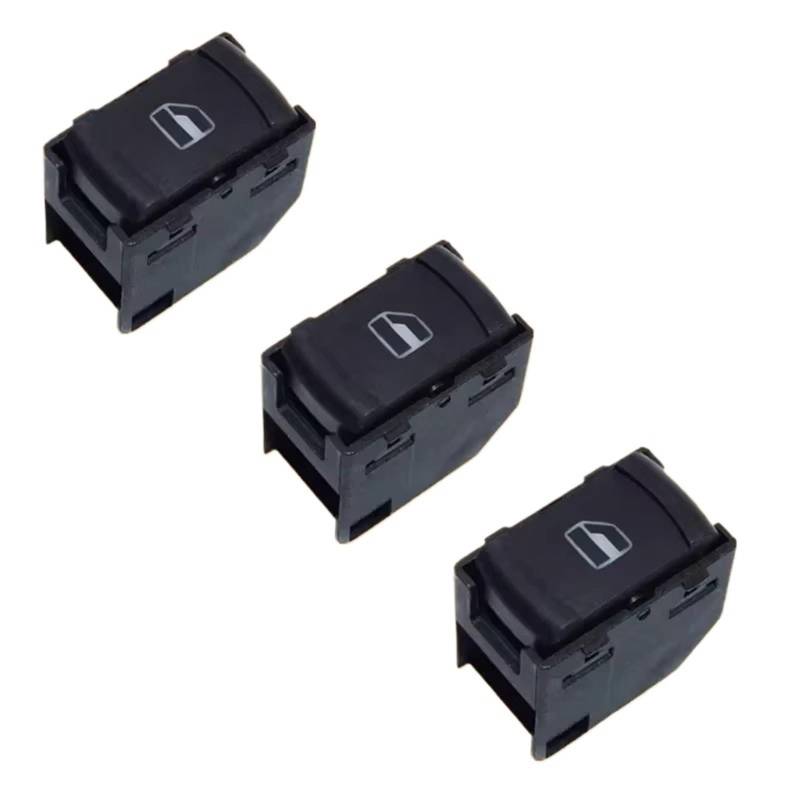 Schaltfläche Master Fensters Power Fenster Control Schalter Taste Rot 9pin Für Bora Für Jetta Für VW Für Golf Für Passat Für Sitz Für Leon 1J4959857 3BD959857 98-06 Fensterheber Schalter(3 PCS) von Aokvoh