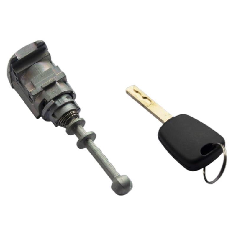 Türverriegelungsaktuator Für Peugeot 407 Für C4 2004-2011 Für Picasso 2006-2008 2007 AL076 Vorne Links Türschloss Zylinder Barrel Mit 2 Schlüssel Türschloss Stellmotor(Assembled 1 Key) von Aokvoh